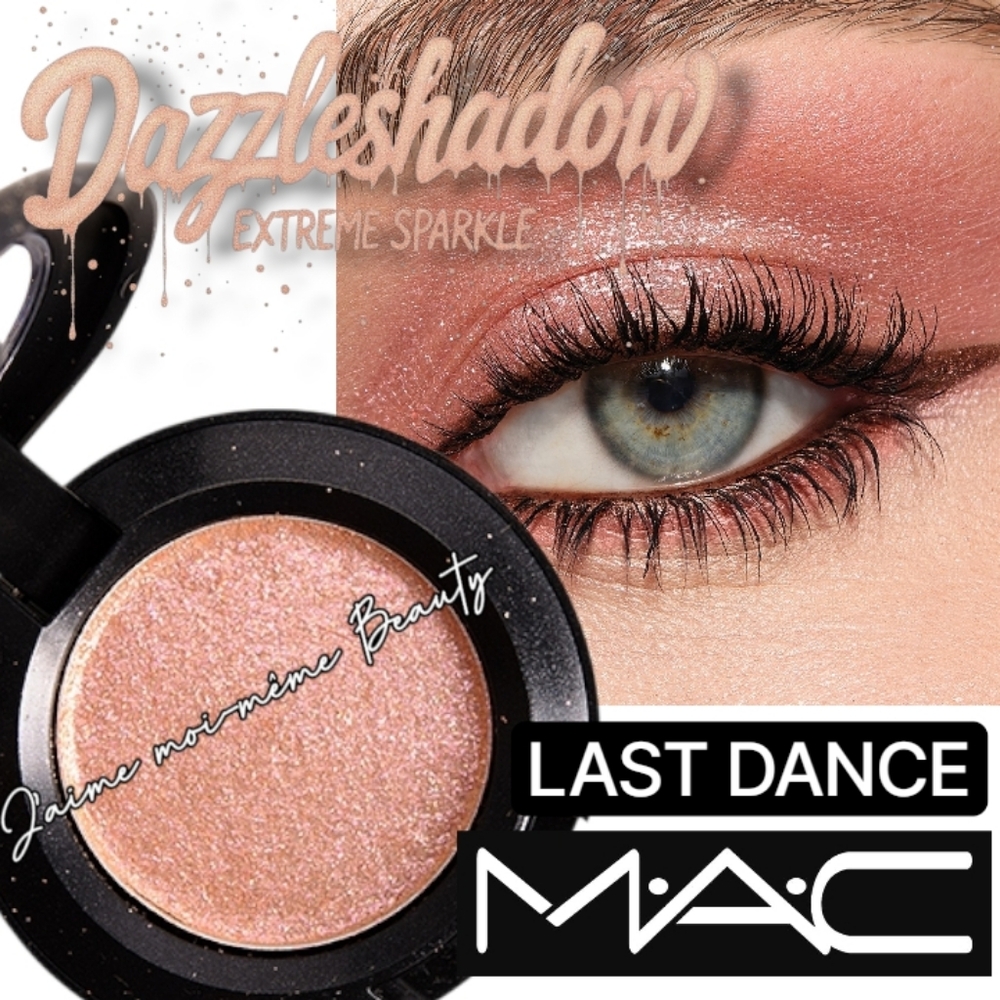 MAC Dazzleshadow Eyeshadow in Last Dance Super Sparkle Glitter Pink Peach Shift